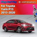 H4 LED Bulb Turbo Headlight 30000LM Powerful Best Car Lamp For Toyota Yaris P15 2013-2020