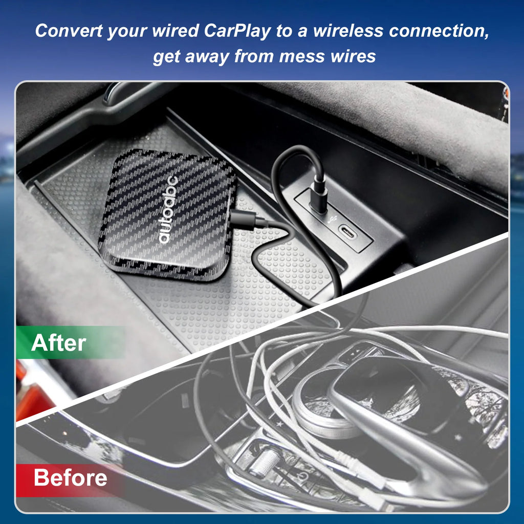 Wireless CarPlay Android Auto AI Box Adapter Built-in Play Store Netflix YouTube Smart Toy | AUTOKITSHOP