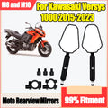 1 Pair New Motorcycle Rearview Mirrors Off Road Wide Side Mirror With Screw 360° Adjustabl