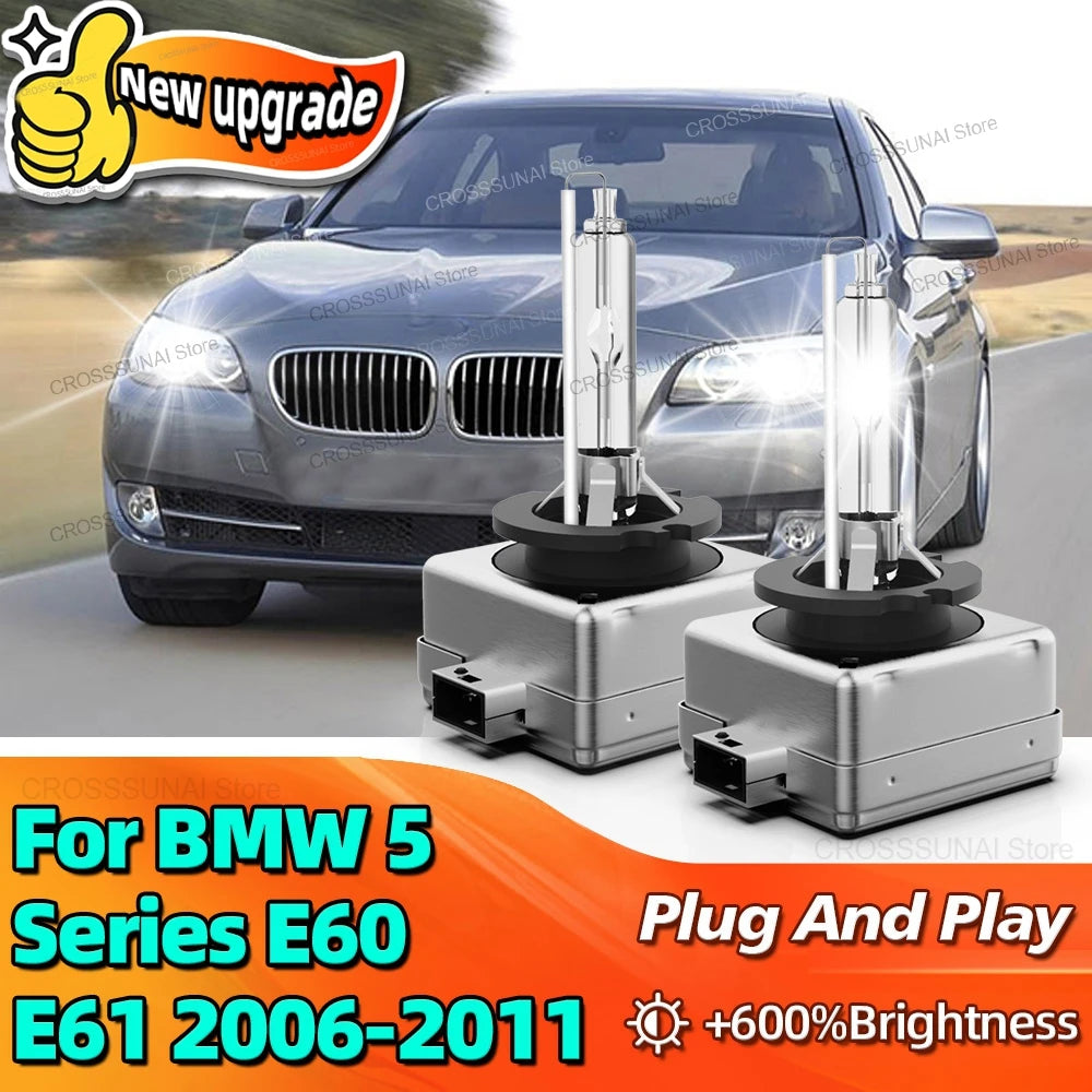 Plug-N-Play 6000K HID Xenon Headlight Car Lamp 35W Replacement D1S Bulb For BMW 5 Series E