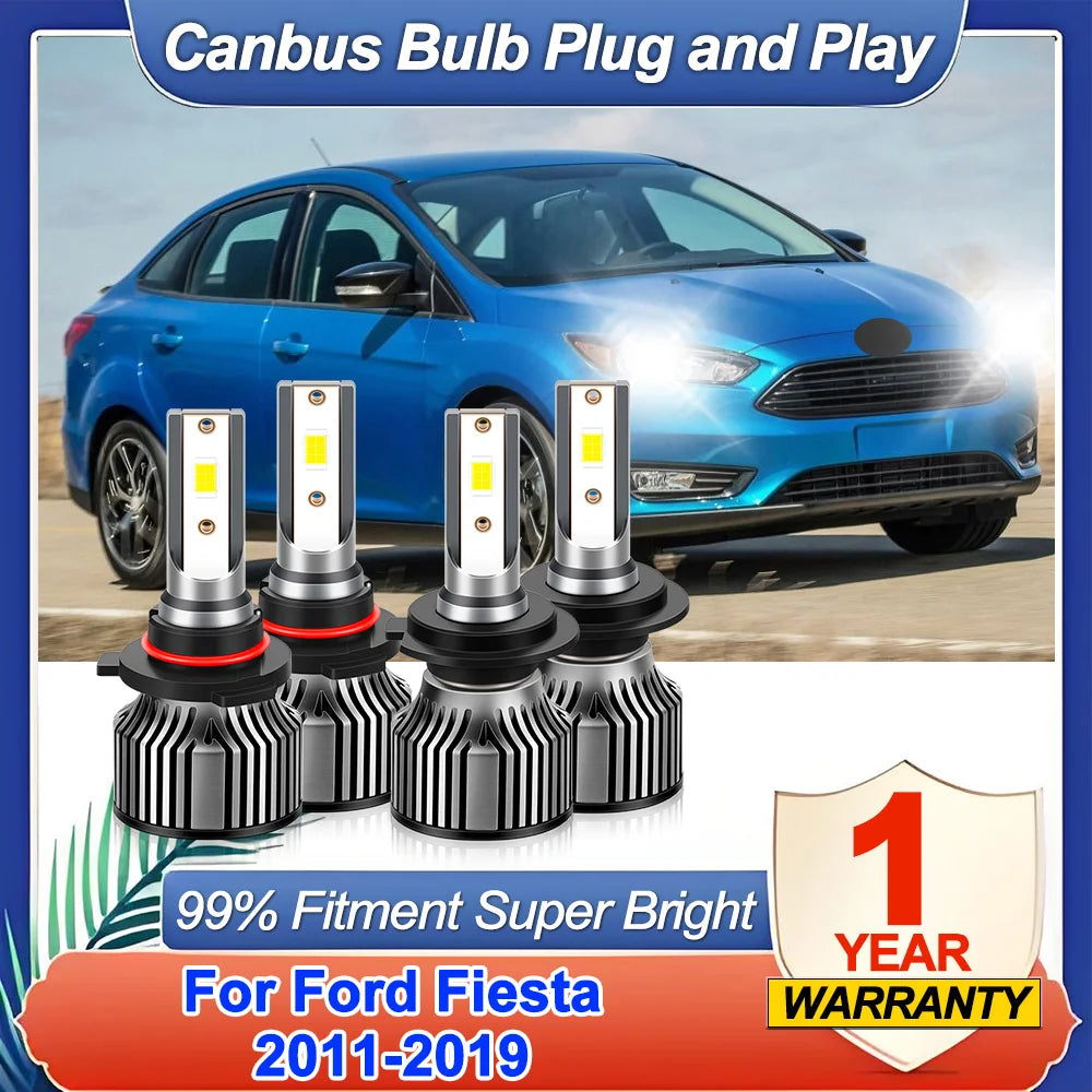 Canbus LED Headlight Bulbs 30000LM CSP Car Lights 6000K Auto Lamps 12V Plug And Play For F