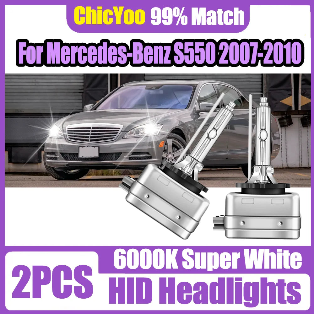 2X 35W 6000K White D1S HID Xenon Headlamp Bulbs 20000LM Canbus Car Front Lights LED Headli