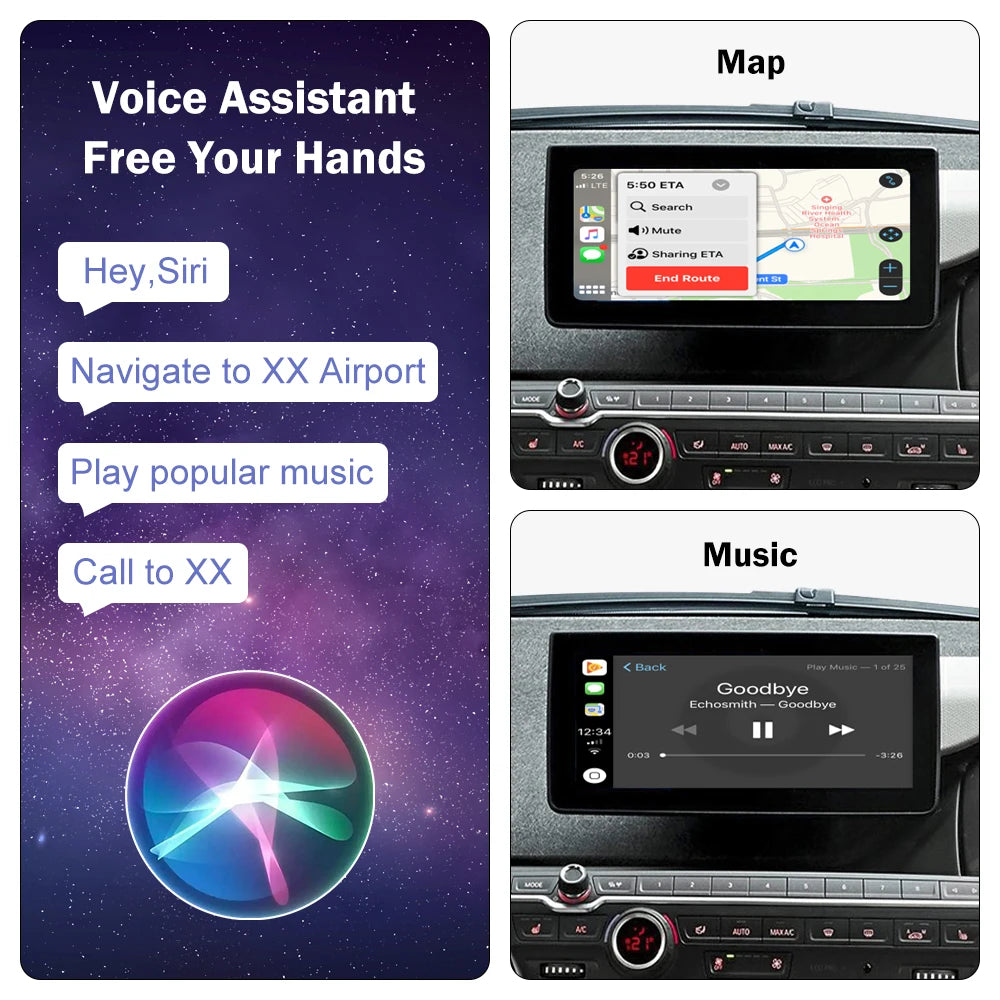 Road Top Wireless CarPlay for BMW i3 I01 NBT EVO System 2013-2020 Android Auto Mirror Link | AUTOKITSHOP