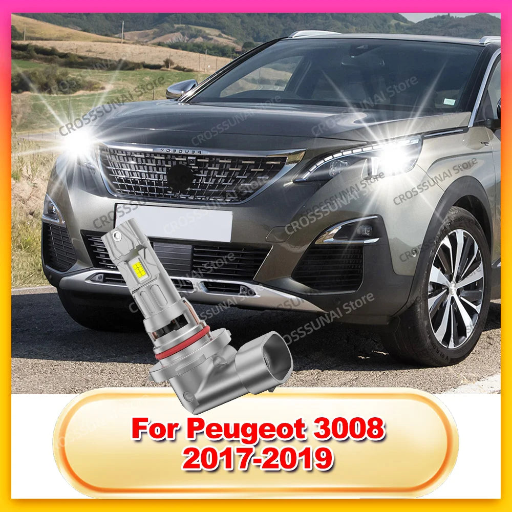 2/4Pcs LED Car Light Bulbs For Peugeot 3008 2017 2018 2019