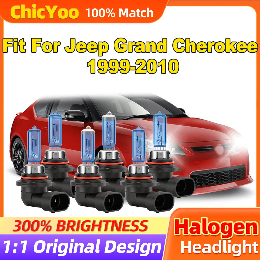 Fit For Jeep Grand Cherokee 1999-2005 2006 2007 2008 2009 2010 360W Car Lights 30000LM Hal