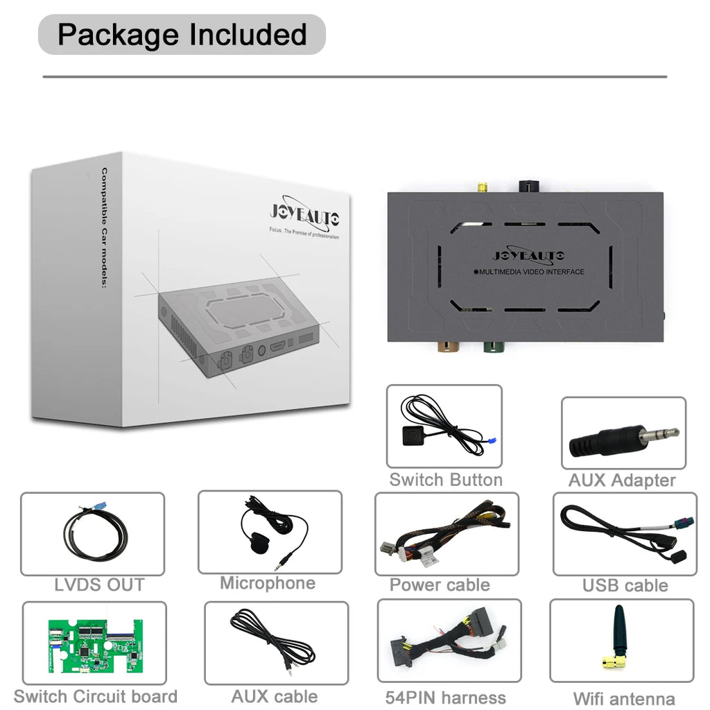 Wireless CarPlay Retrofit Kit Decoder for Jeep Grand Cherokee Commander Compass Uconnect 8.4 2014-2020 - Android Auto &