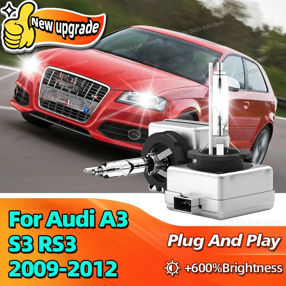 6000K 35W Xenon HID Car Upgrade Headlights D3S Replacement Lights Bulb For Audi A3 S3 RS3