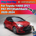 Led Car Headlight Bulbs 160W Hir2 6000K Light with Cooling Fan For Toyota YARIS P21 PA1 PH