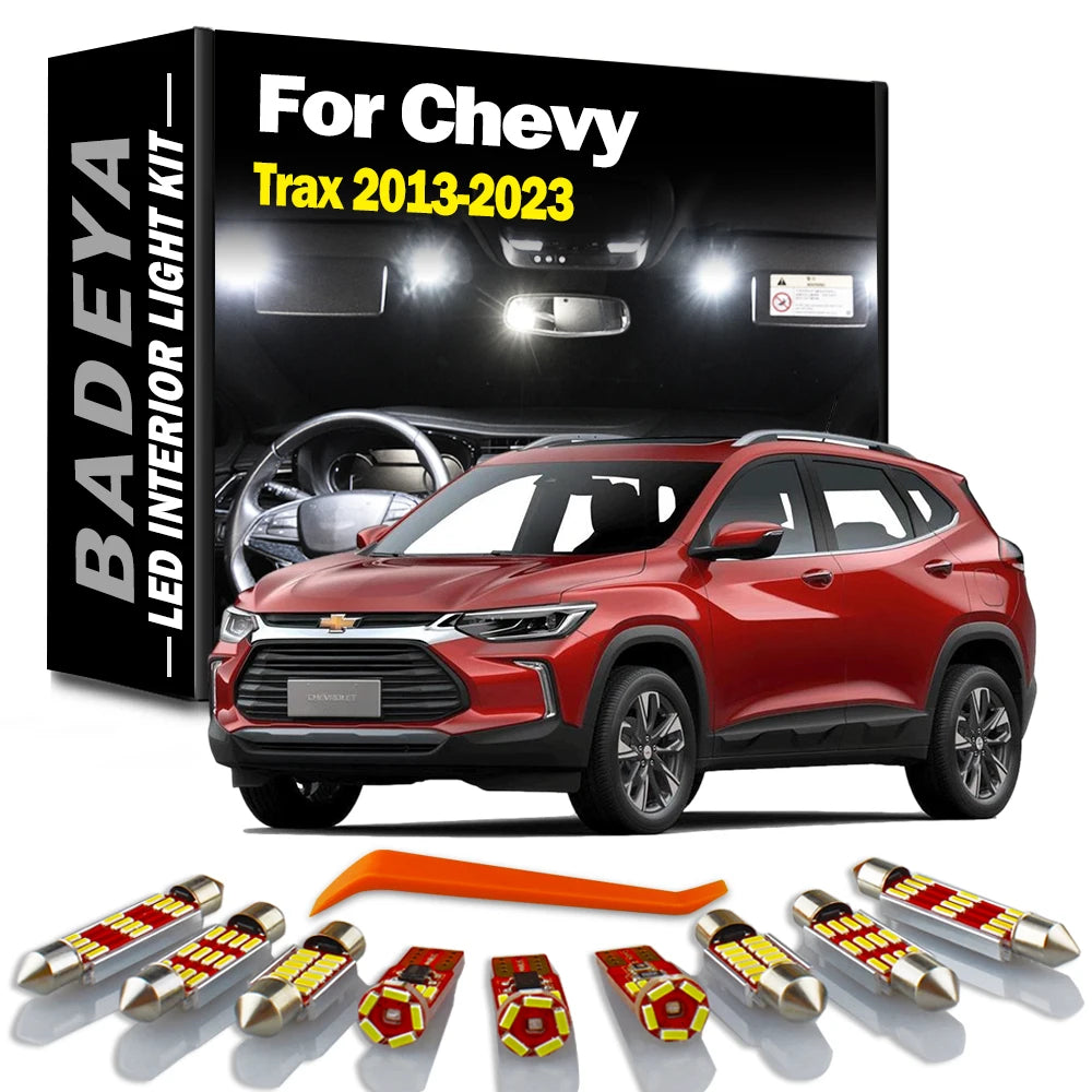 13-Piece LED Interior Light Kit for Chevrolet 2013-2016 - Canbus Error-Free Interior Bulbs