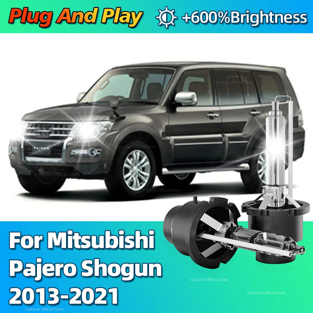 Car Headlight Xenon HID Lamp 35W D4S Bulb 6000K Light For Mitsubishi Pajero Shogun IV V8W