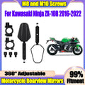 Motorcycle Rearview Mirrors With Screw Off Road Wide Side Mirror For Kawasaki Ninja ZX-10R