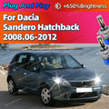 H4 LED Bulb Turbo Headlight 30000LM Powerful Best Car Lamp with Fan For Dacia Sandero Hatc