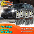 2/4Pcs Led Lamp Car Headlights Canbus Light Bulbs For DODGE Journey 2010 2011 2012 2013 20