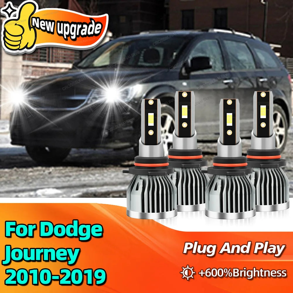2/4Pcs Led Lamp Car Headlights Canbus Light Bulbs For DODGE Journey 2010 2011 2012 2013 20