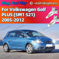 2/4Pcs High Power Headlight Chips LED Lights Bulbs 160W For Volkswagen Golf PLUS 5M1 521 2
