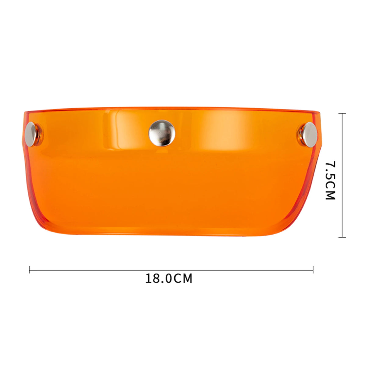 Helmet Visor Peak 3 Snap Visor Sunshield Peak for Helmets with 3 Buttons 3/4 Helmets Retro Helme - Automotive LED Light