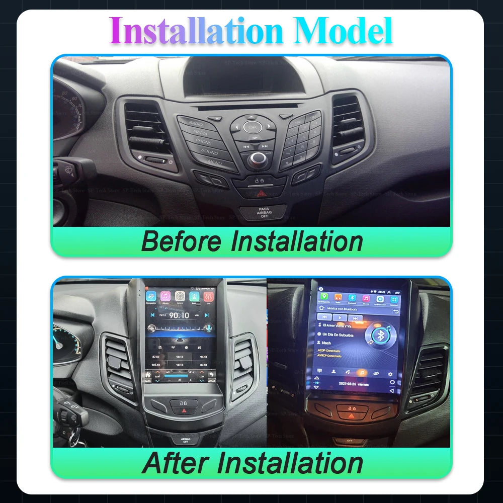 9.7 Inch Android 16 For Ford Fiesta Mk7 2009-2016 Wireless Carplay Car Radio Head Unit Mul | AUTOKITSHOP