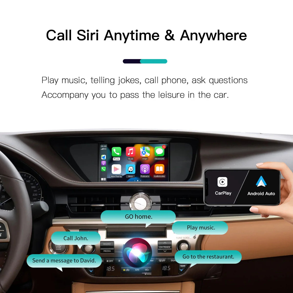 AUTOABC Wireless Carplay For LEXUS 2014-2019 CT ES GS IS LC LS LX NX RC RX UX Android Auto | AUTOKITSHOP