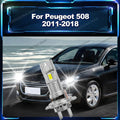 LED High Low Beam Bulbs For Peugeot 508 2011 2012 2013 2014 2015 2016 2017 2018