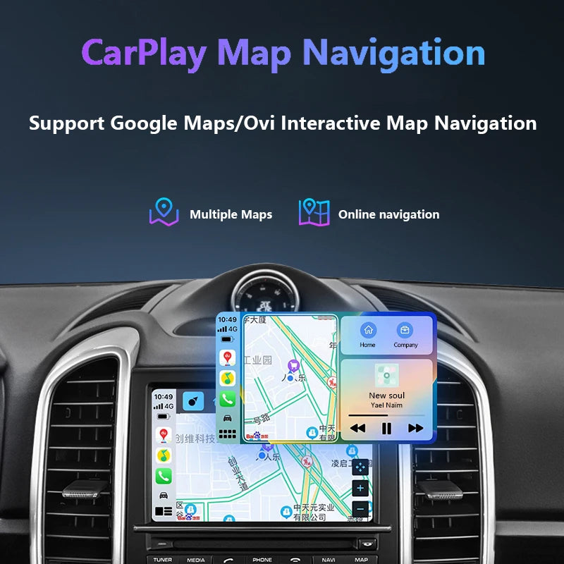 Wireless For Apple Carplay Module For Porsche/Panamera/Cayenne/Macan/Cayman 911 718 PCM 3.
