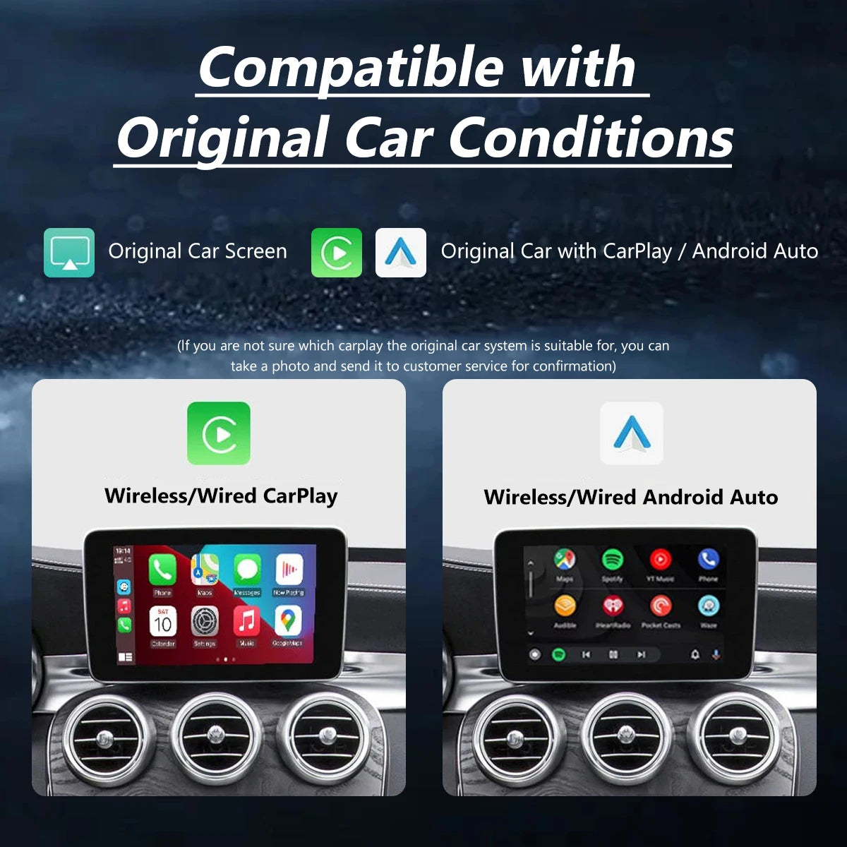 WRWD Wireless CarPlay For Mercedes Benz A CLA GLA W176 C-Class W205 GLC 2015-2018 with And