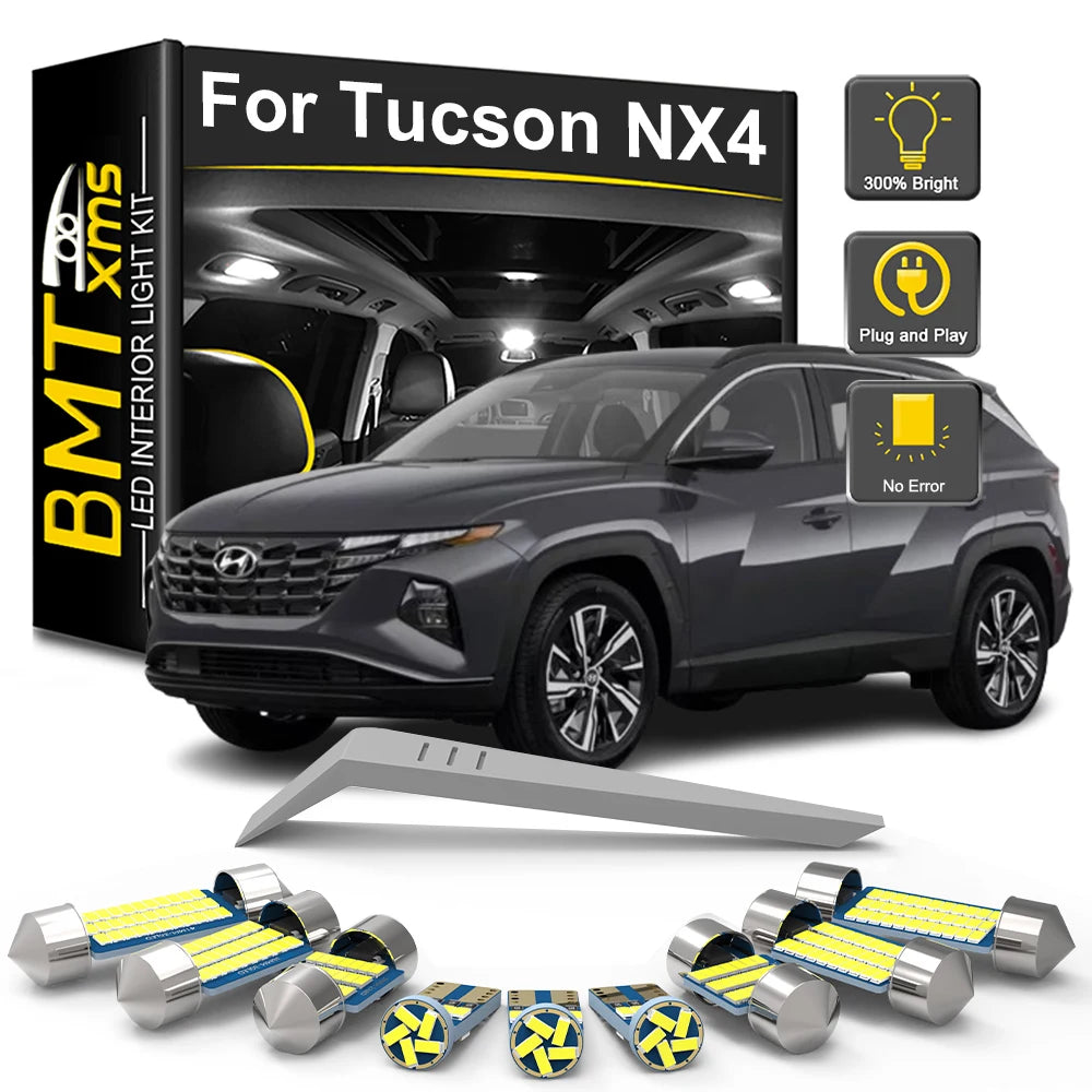 11-Piece LED Interior Light Kit for Hyundai Tucson NX4 - Canbus Error-Free Bulbs | AUTOKITSHOP