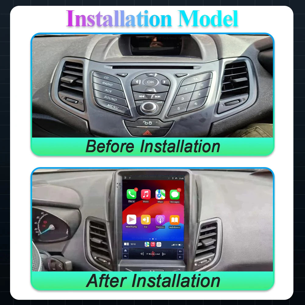 9.7 Inch Android 16 For Ford Fiesta Mk7 2009-2016 Car Radio Multimedia Video Player Naviga | AUTOKITSHOP