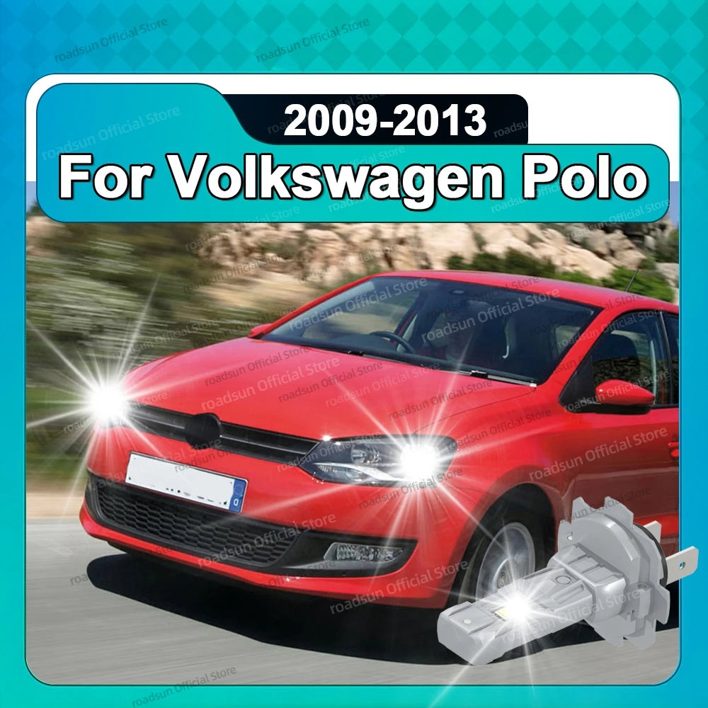2/4PCS LED Car Headlight Bulb H7 30000LM Super Bright 6000K Turbo Car Lamps For Volkswagen