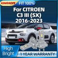 2/4Pcs 180W Led Lights Headlight Bulb Car Lamp For CITROEN C3 III SX 2016 2017 2018 2019 2