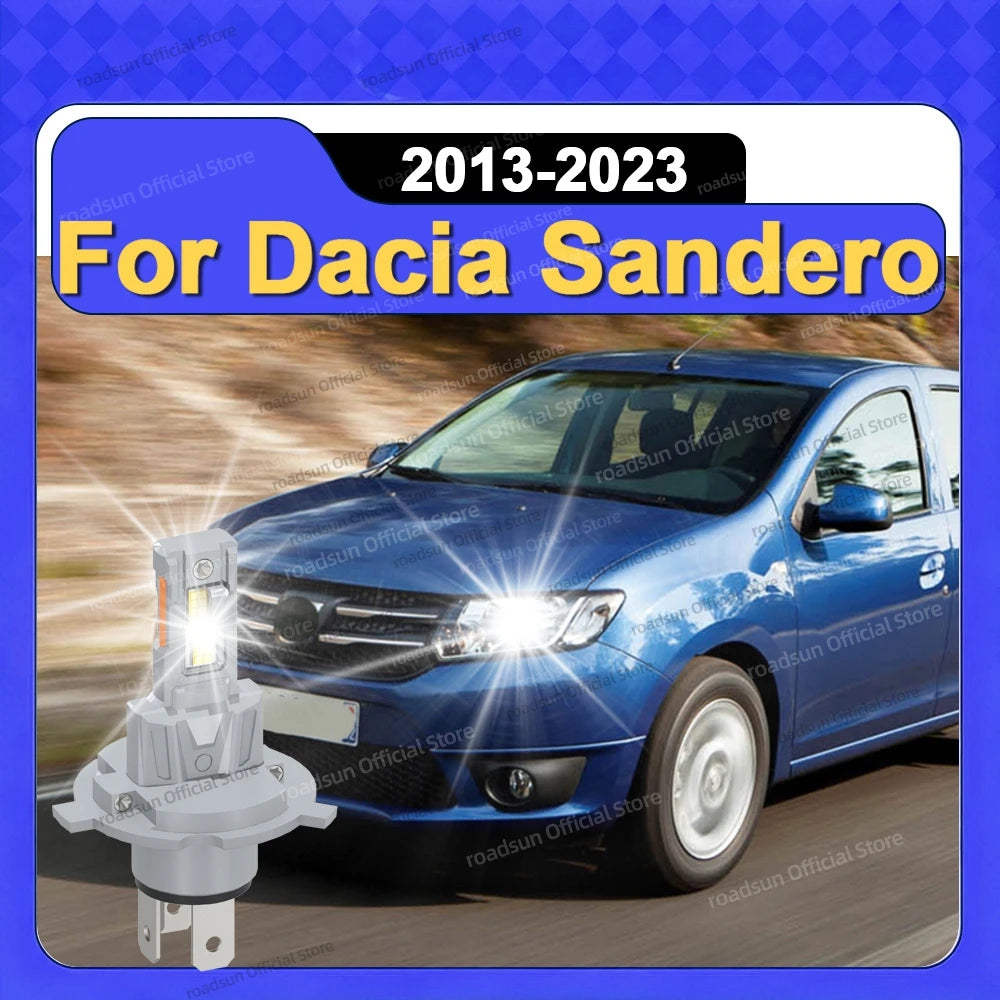 LED CSP Headlight Bulb Car Lamp 12V 30000Lm For Dacia Sandero 2013 2014 2015 2016 2017 201