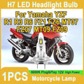 H7 LED Headlight 60W High Power Motorcycle Light 6000K Plug&Play 12V For Yamaha YZF R1 R3