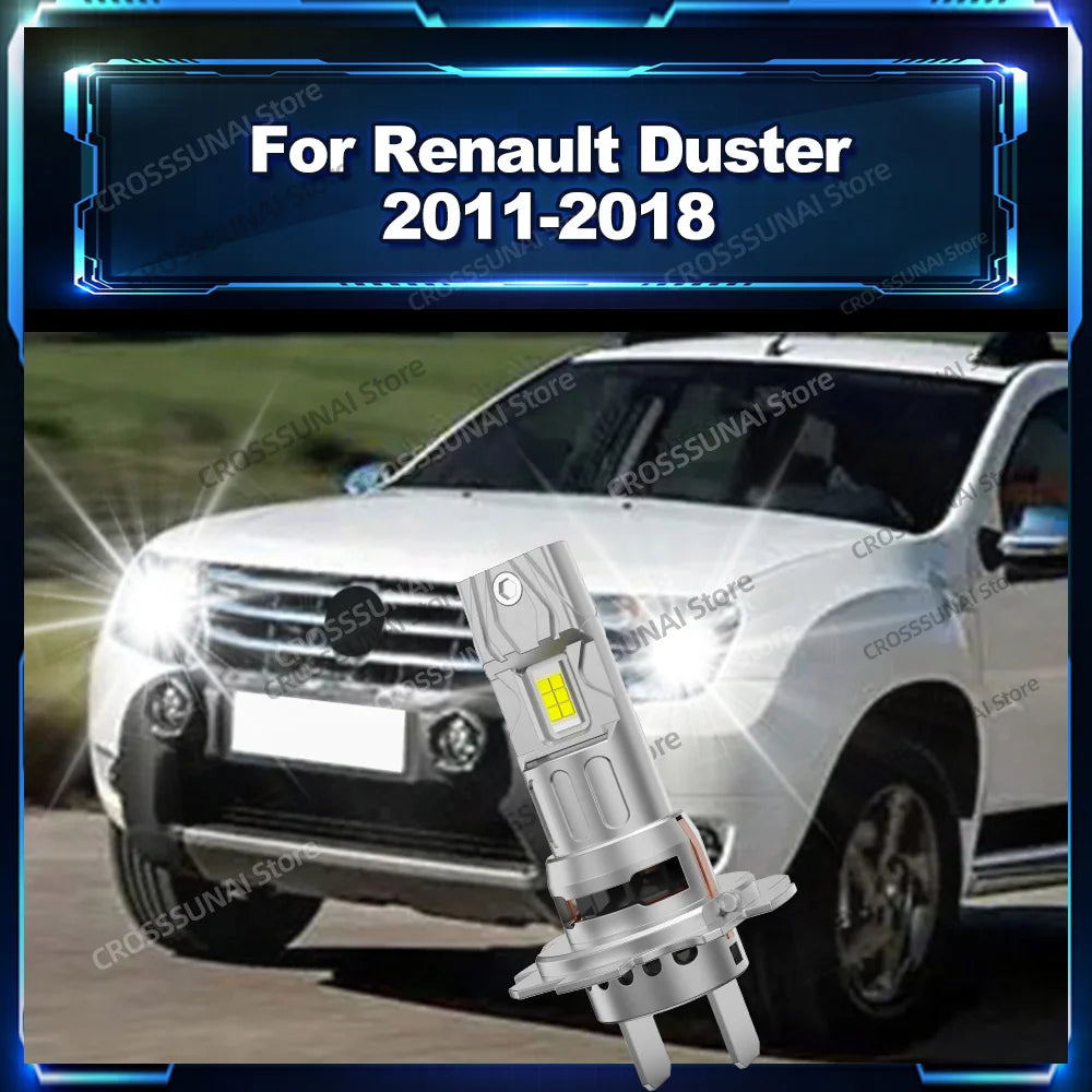 LED Low Beam 30000LM H7 Bulbs For Renault Duster 2011 2012 2013 2014 2015 2016 2017 2018