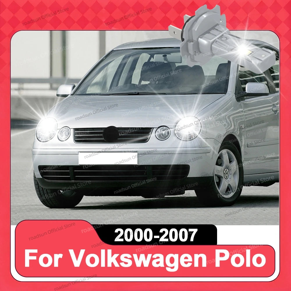 2/4Pcs 180W High Power H7 LED Bulb Headlight 6000K Powerful Light For Volkswagen Polo 2000