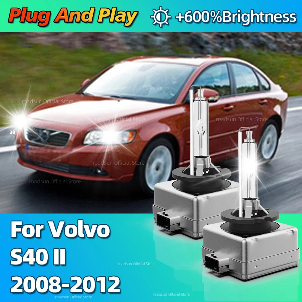 Replacement 35W Xenon D1S HeadlightHID Light Bulbs 6000K Car Headlamp For Volvo S40 II 200