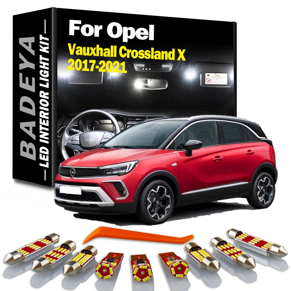 13-Piece LED Interior Light Kit for Opel - Canbus Error-Free Interior Bulbs