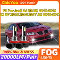 60W Canbus Car Fog Lights 20000LM Fog Lamps 12V 6000K White Fit For Audi A4 B8 B9 2013-201