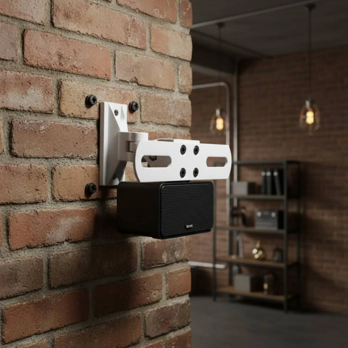 Speaker Wall Mount Bracket Heavy Duty Audio Support Stand Bracket Rotatable Ceiling Holder for H - Automotive LED Light