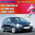 2/4Pcs LED Bulb High Power 180W Headlight CSP Chips 6000K Car Lamp For VW Volkswagen POLO
