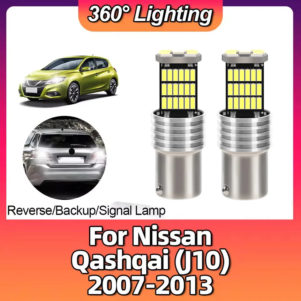 2-Piece LED Interior Light Kit for Nissan P21W J10 - Canbus Error-Free Interior Bulbs