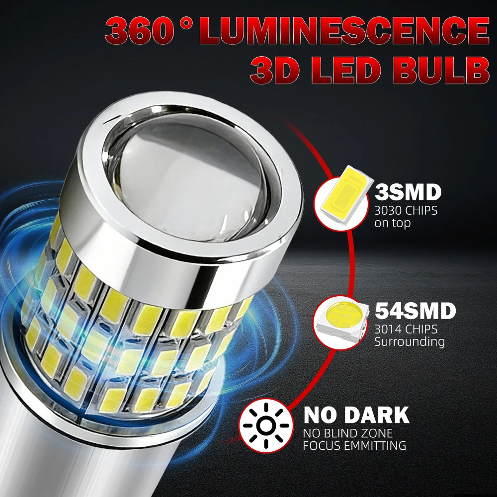 1156 BA15S Projector Lens Light Canbus Car LED Daytime Running Light For Volkswagen Jetta