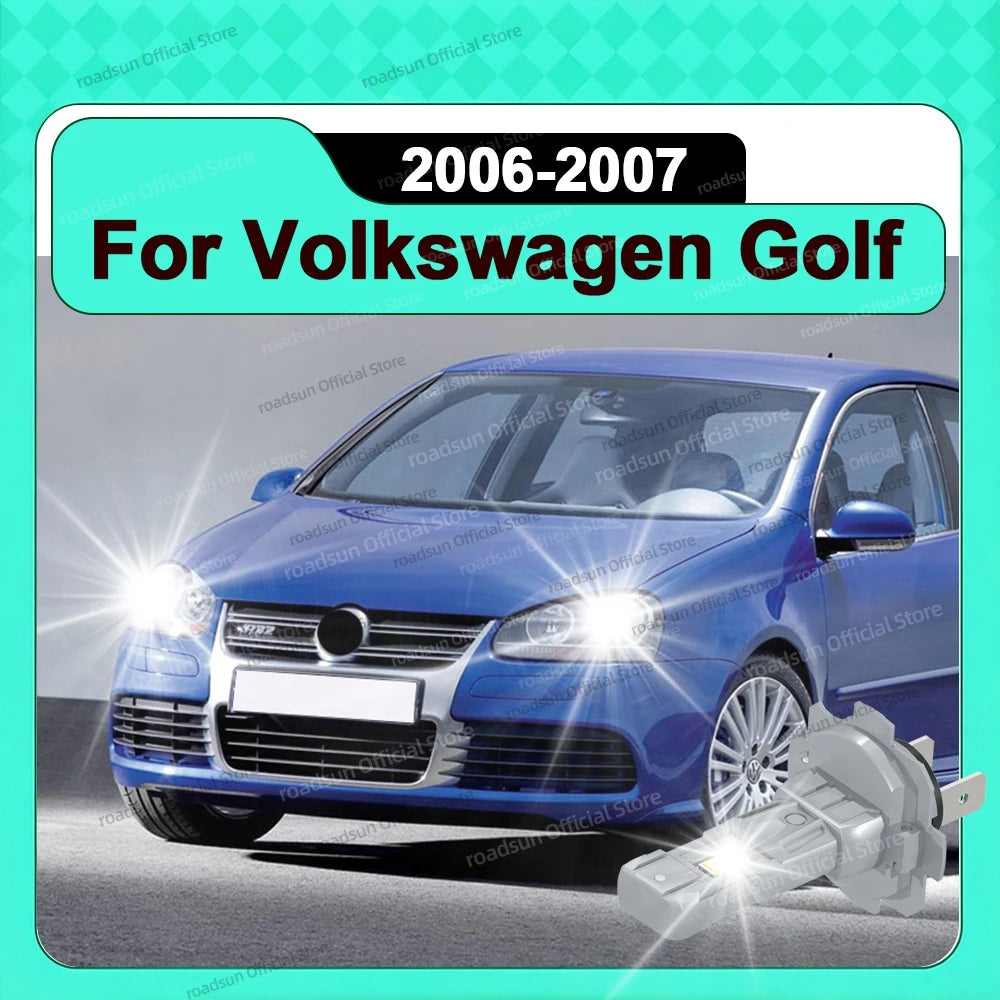 2/4Pcs 180W Turbo H7 LED Headlight Bulbs Mini Lamp CSP Wireless Car LED Plug and Play 6000