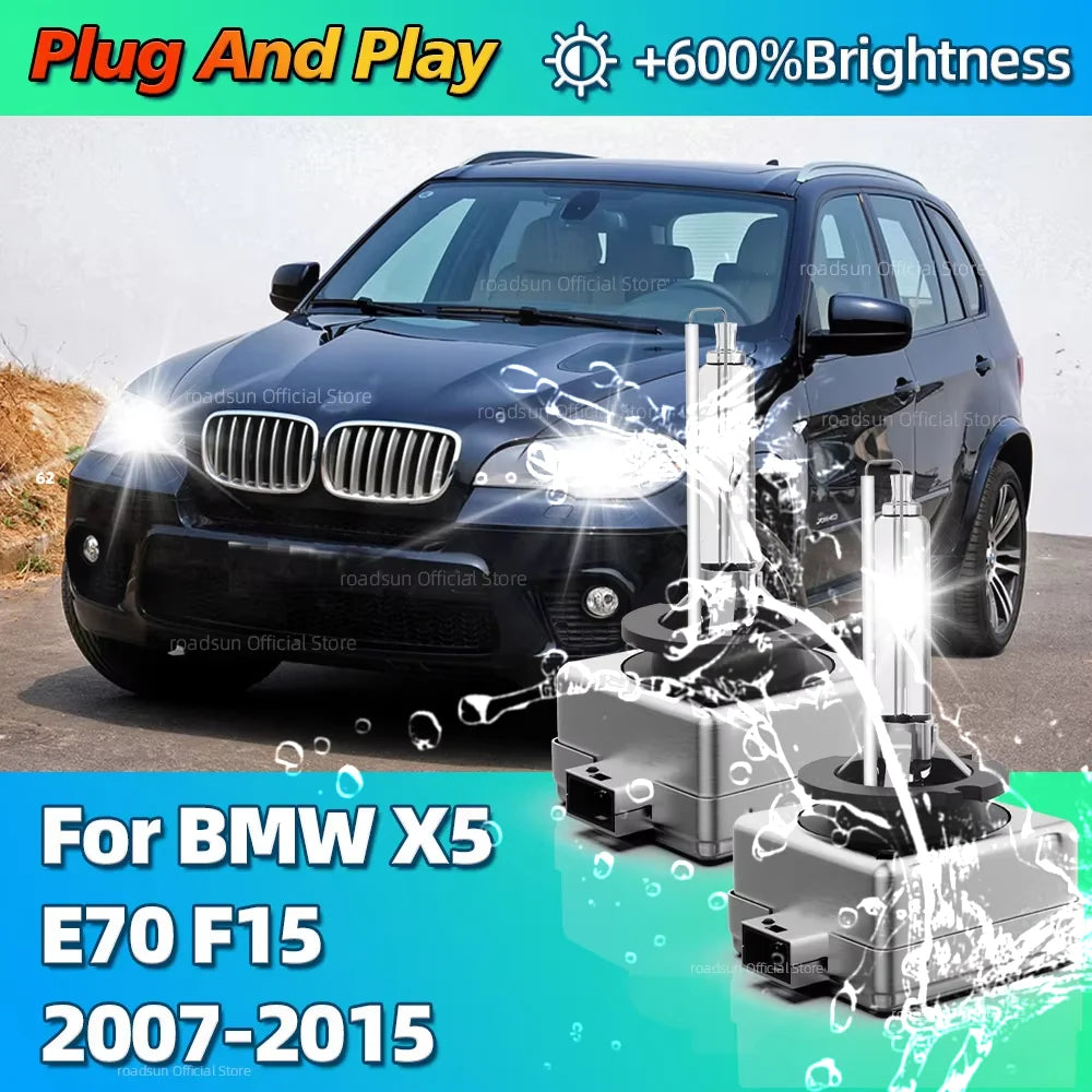 Auto Lights 35W D1S Xenon HID Bulbs 6000K Car Headlight For BMW X5 E70 F15 2007 2008 2009