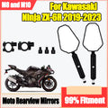 1 Pair Motorcycle Rearview Mirrors With Screw Off Road Wide Side Mirror For Kawasaki Ninja
