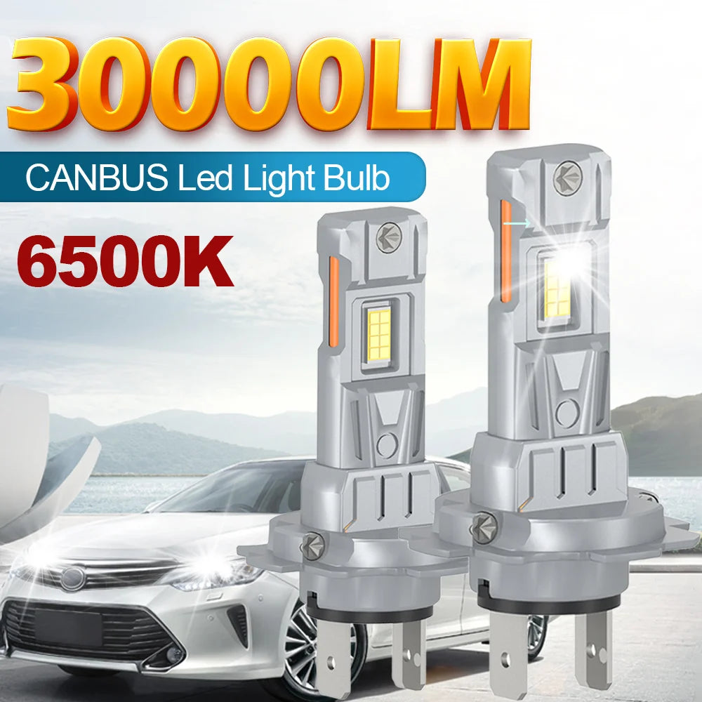 H7 LED CANBUS Light Mini Head Lamp 1:1 Size H11 H8 H9 H4 9005/HB3 9006/HB4 9012 Car LED He