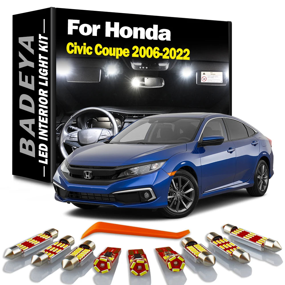 LED Interior Light Kit for Honda Civic 2006-2016 - Canbus Error-Free Interior Bulbs