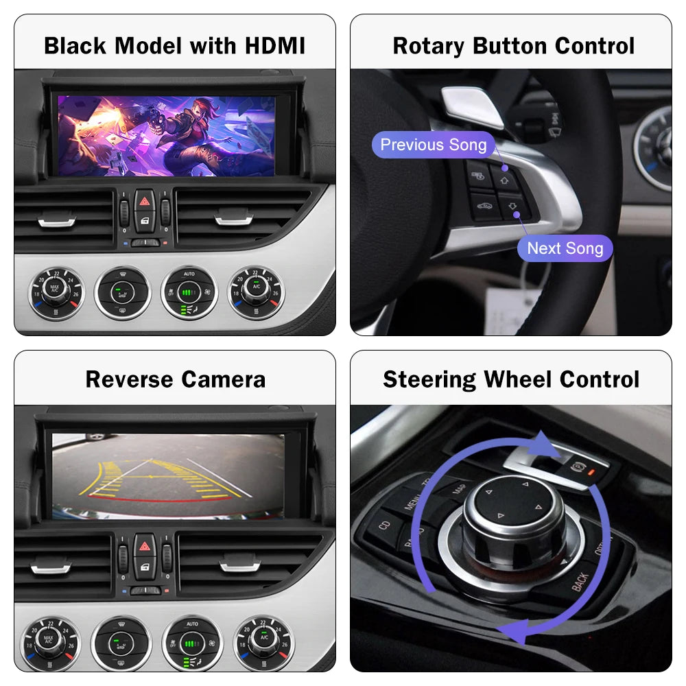 Road Top Wireless CarPlay for BMW Z4 E89 2009-2018,Android Auto Mirror Link AirPlay Camera | AUTOKITSHOP