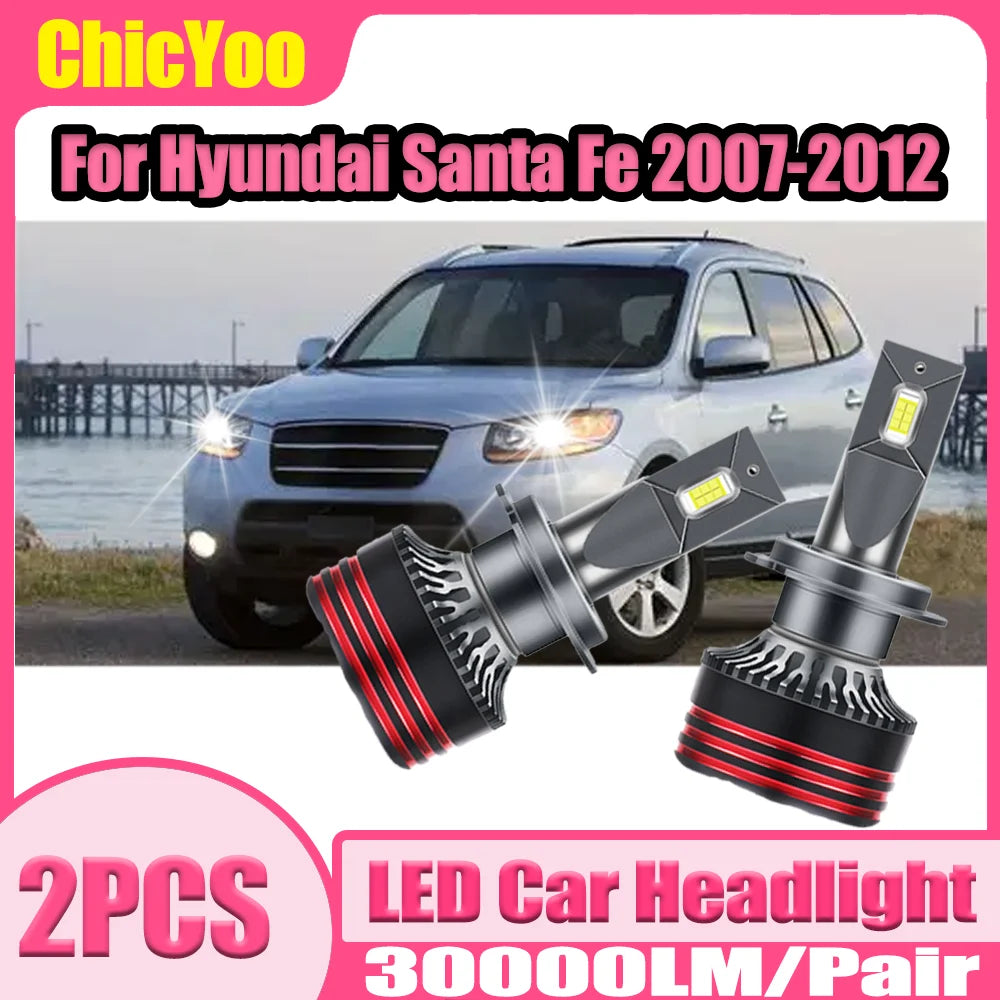 150W H7 Auto Headlamps Bulbs Plug and Play 30000LM LED Car Headlights 6000K Super White 12