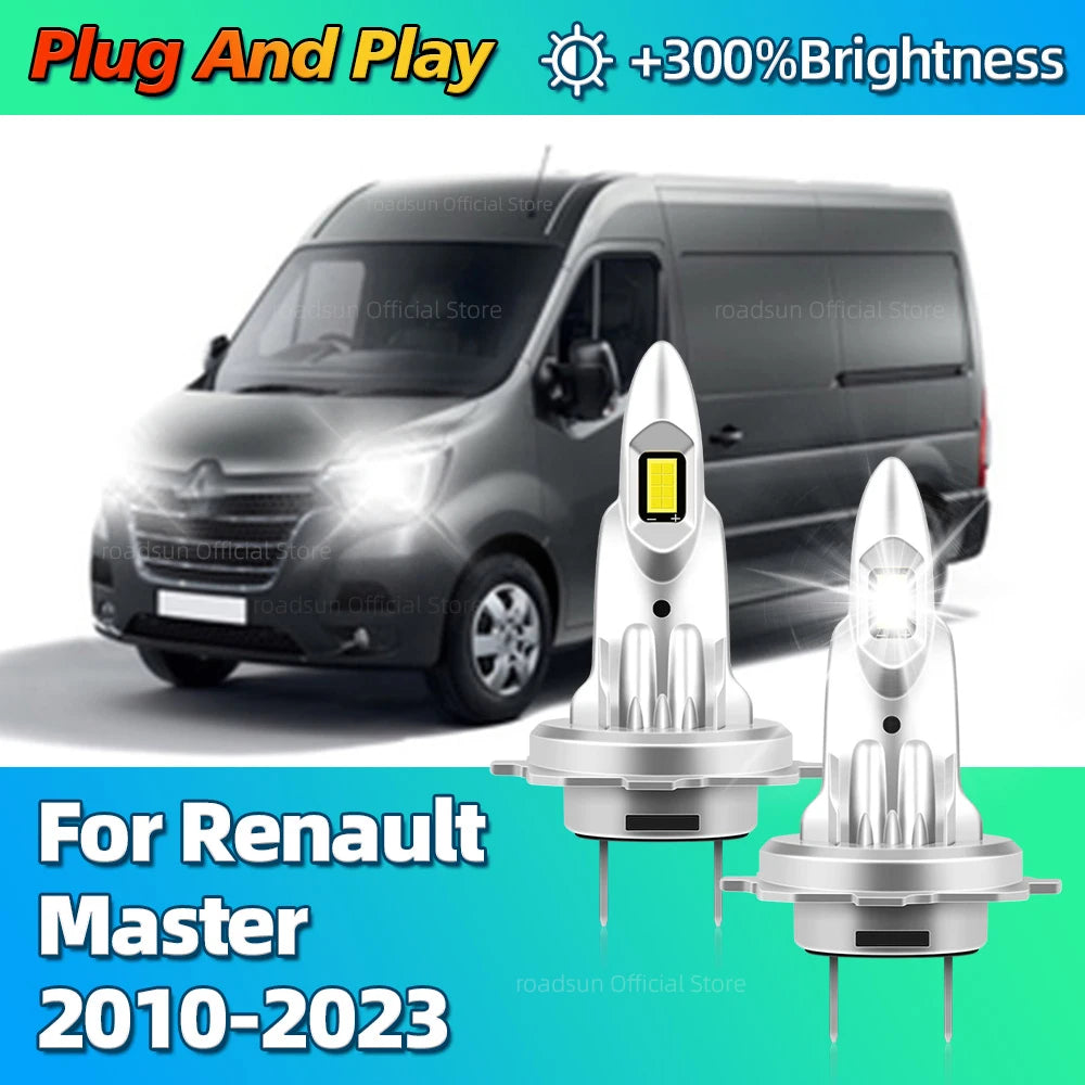 Led Headlight High Power 180W CSP Canbus H7 Wireless Lamp Car Light 6000K For Renault Mast