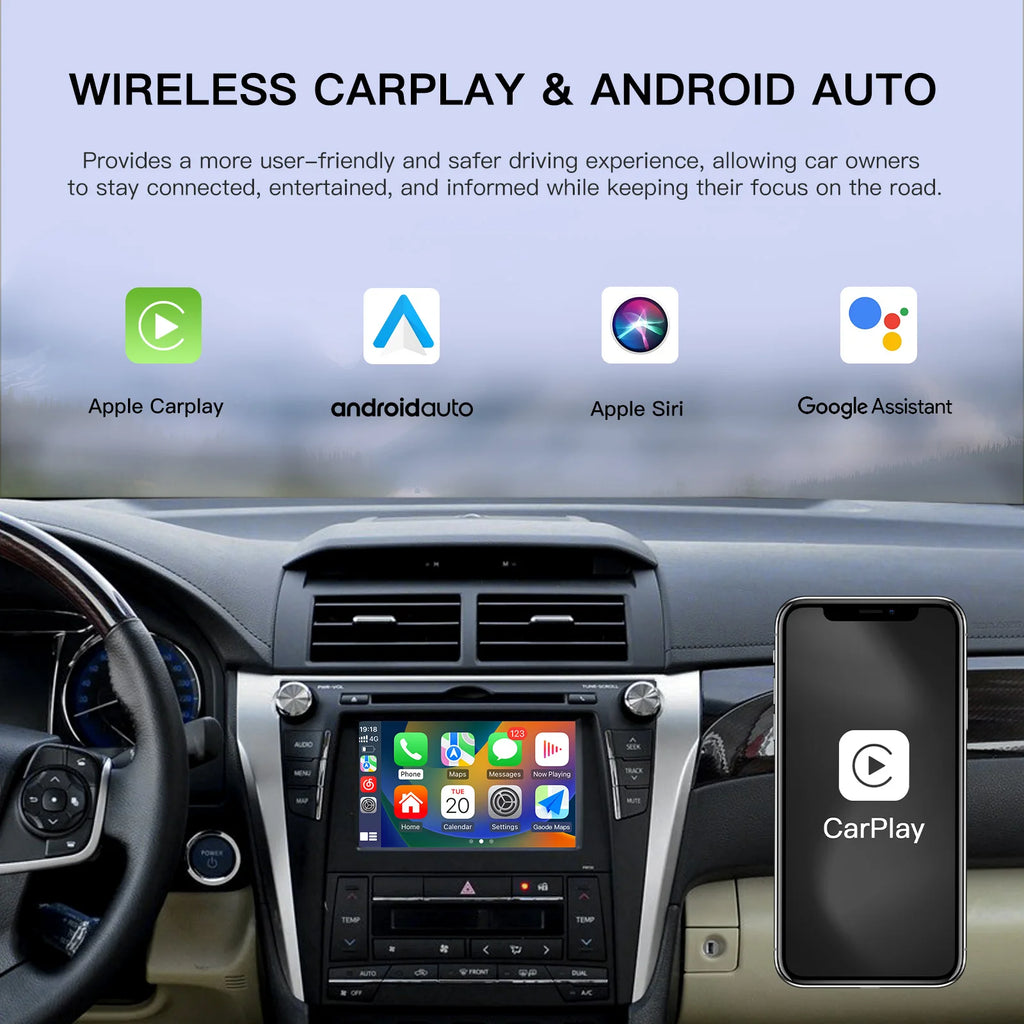 AUTOABC Wireless Carplay Android Auto for TOYOTA Touch2 Entune2.0 Highlander Tundra Sienna | AUTOKITSHOP
