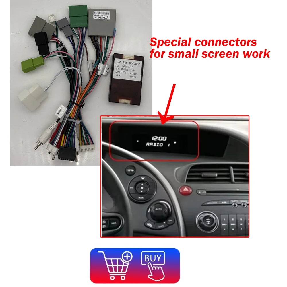 8core Android 16 For Honda Civic Hatchback 2006-2011 car Radio Multimedia Player Navigatio | AUTOKITSHOP